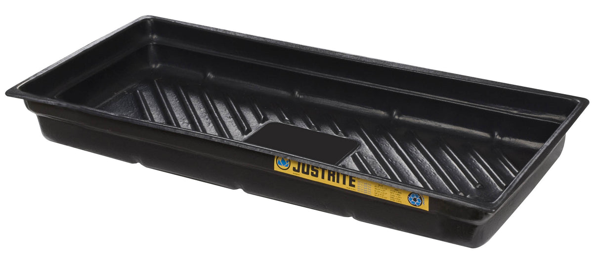 Justrite 28716 EcoPolyBlend Spill Tray 38" x 26", Black