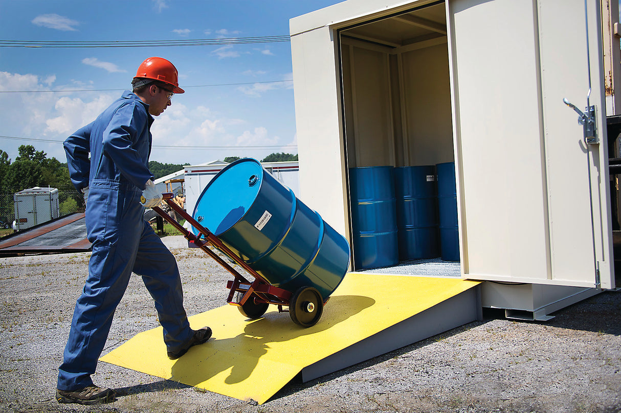 Justrite 911060 6-Drum, Non-Combustible Outdoor Safety Locker - 2