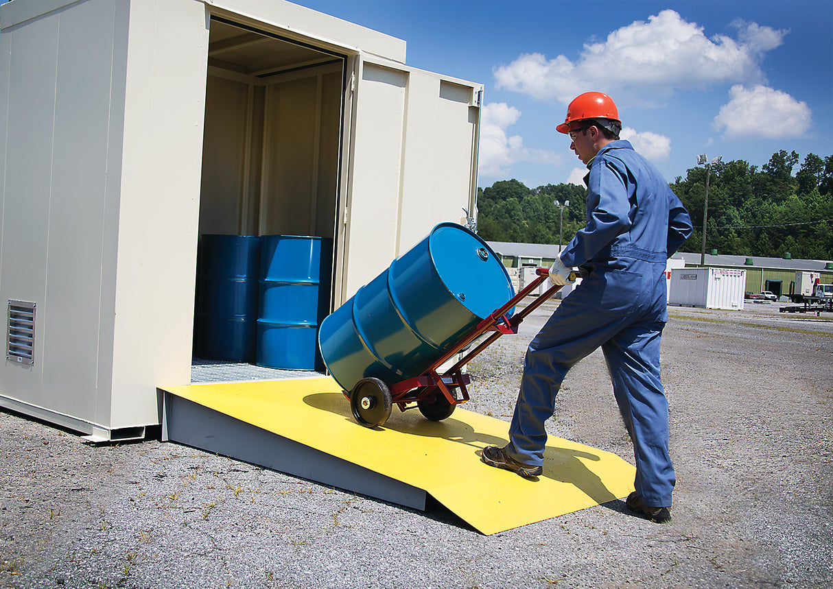 Justrite 911060 6-Drum, Non-Combustible Outdoor Safety Locker - 3