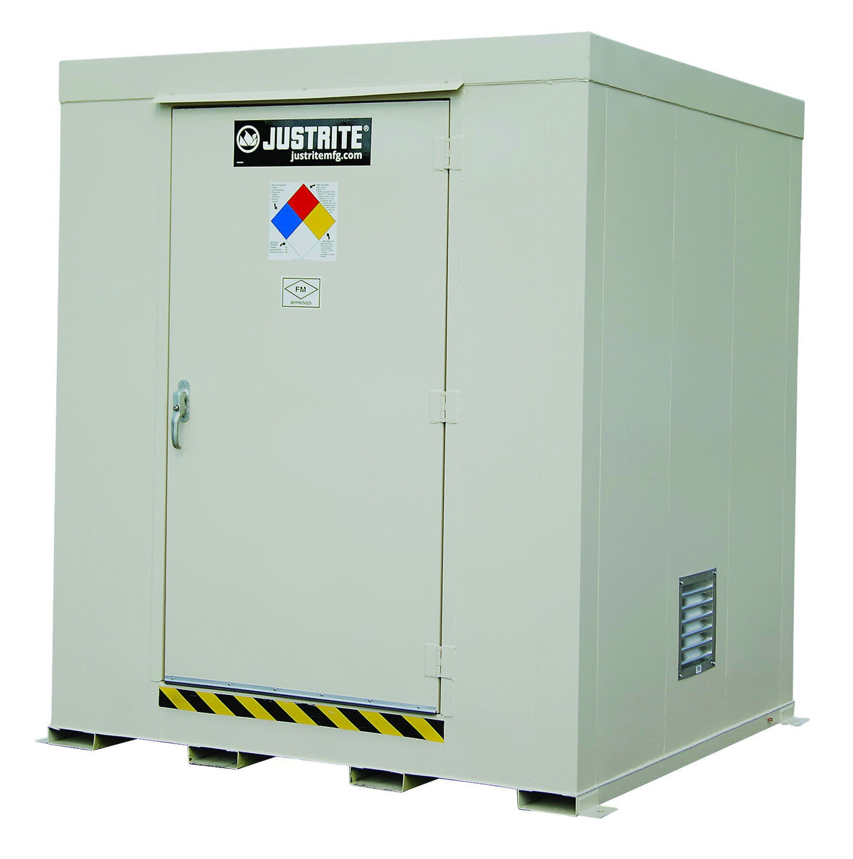 Justrite 911090 9-Drum, Non-Combustible Outdoor Safety Locker