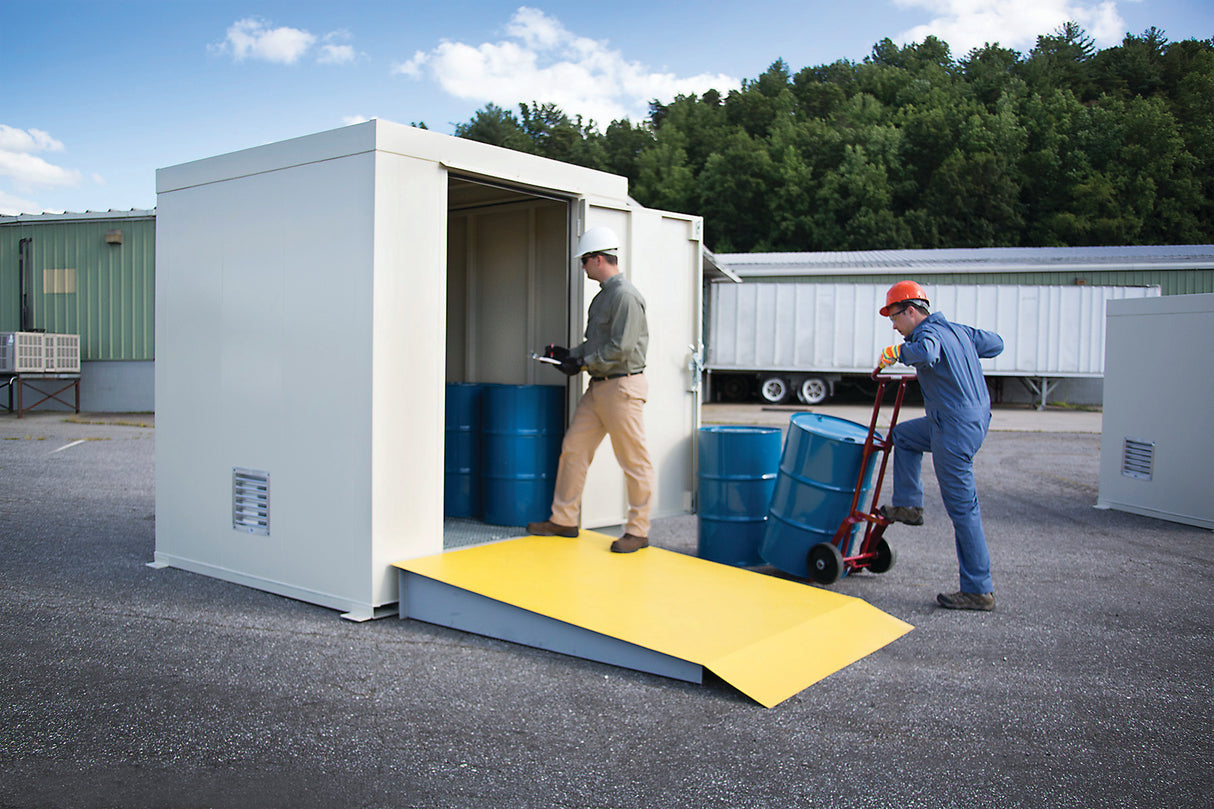 Justrite 911090 9-Drum, Non-Combustible Outdoor Safety Locker - 3