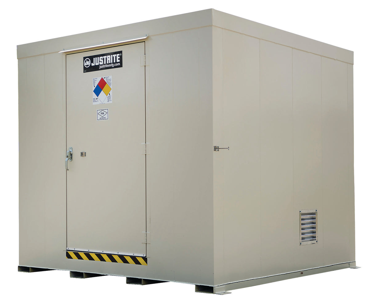 Justrite 911160 16-Drum, Non-Combustible Outdoor Safety Locker