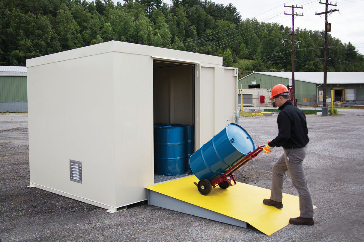 Justrite 911160 16-Drum, Non-Combustible Outdoor Safety Locker - 3