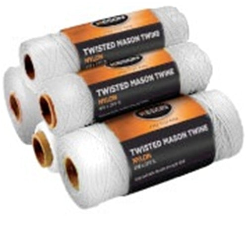 Keson WT1090 1090' White Twisted Nylon Mason Twine