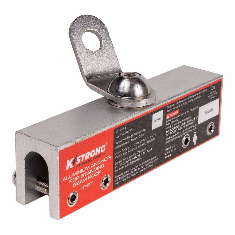 KStrong UFA55370 Seam Roof Anchor with Swivel