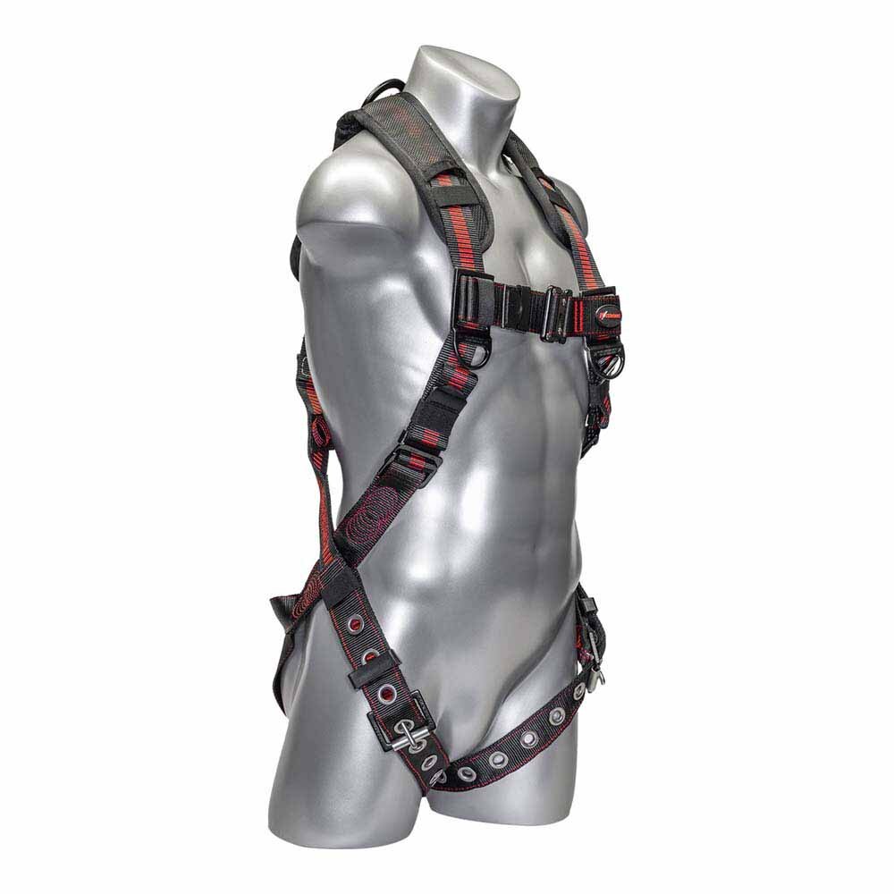 KStrong UFH15201GQ(M-L) Elite+ 5-Point Full Body Harness, Dorsal D-Ring, ANSI - 4
