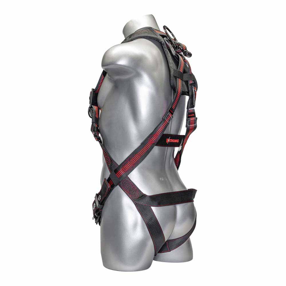 KStrong UFH15201GQ(M-L) Elite+ 5-Point Full Body Harness, Dorsal D-Ring, ANSI - 5