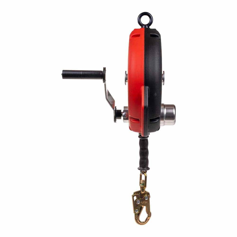 KStrong UFS310090 90 ft Galvanized Steel Cable SRL with Snap Hook & Carabiner - 4