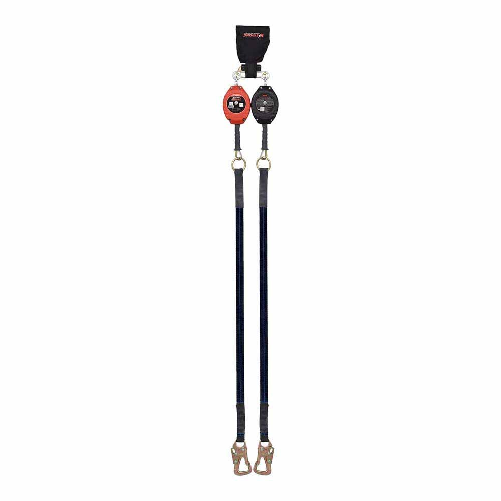 KStrong UFS319006LD Dual 8.5 ft Leading Edge SRL with Tie-Back Hooks ANSI