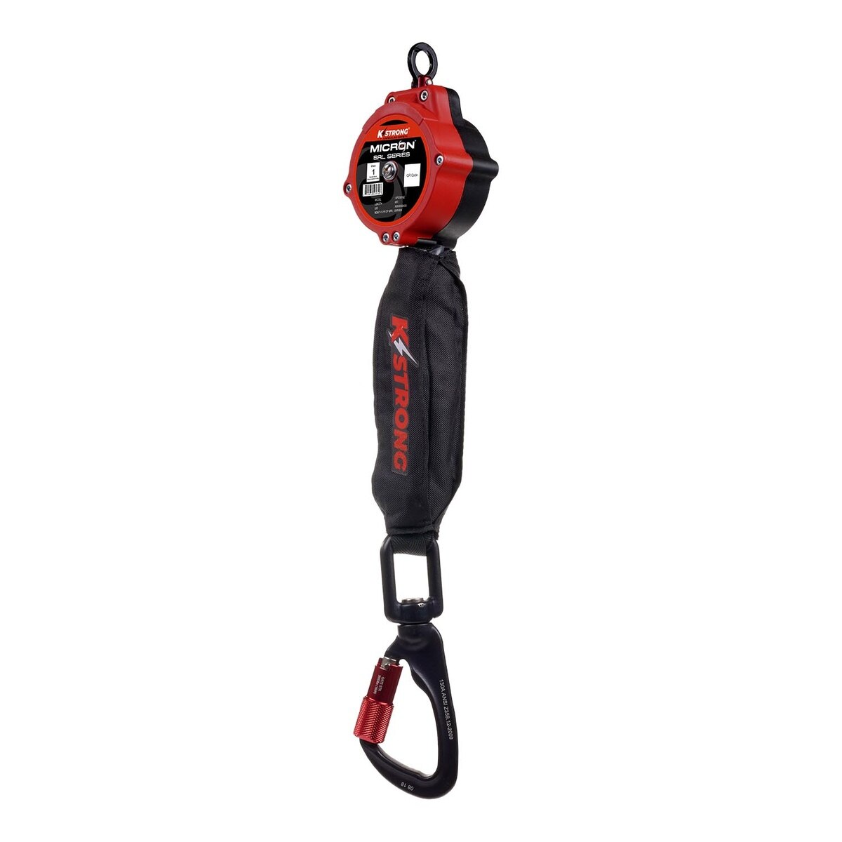 KStrong UFS351102 6 ft. Micron SRL with Aluminum Swivel Carabiner, Installation Carabiner Included - 3