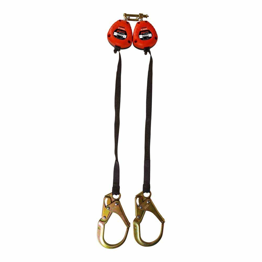 KStrong UFS359206D Dual 9 ft. SRL Hi-Abrasion Webbing Rebar Hooks ANSI - 2