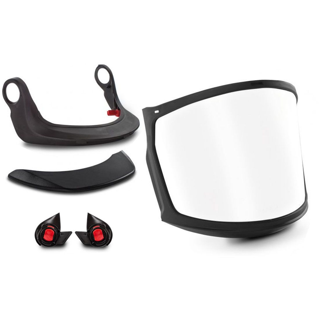 Kask WKI00010.500 Zenith Clear Full Visor Kit (Zen FF visor + adapters + carrier+ peak)
