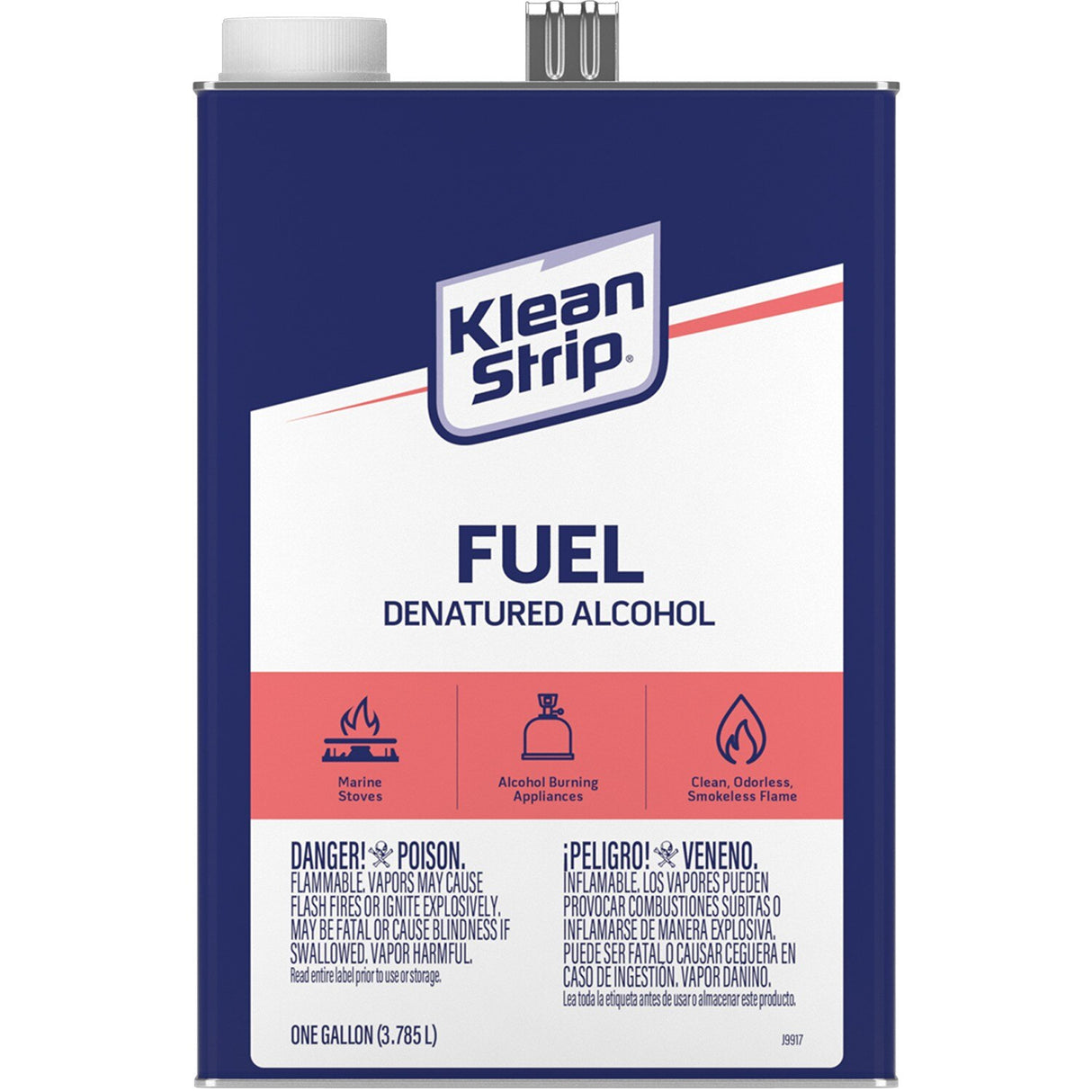 Klean-Strip GSL26 1 Gallon Denatured Alcohol Clean Burning Fuel (1 Gal)