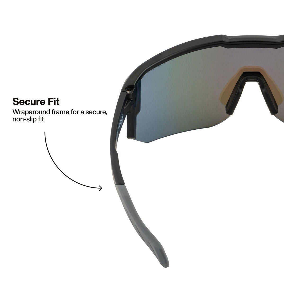 Klein 03002 Polarized Blade Safety Glasses with Blue Mirrored Lens and Anti-Fog Scratch Resistant Coating (1 Pair) - 2