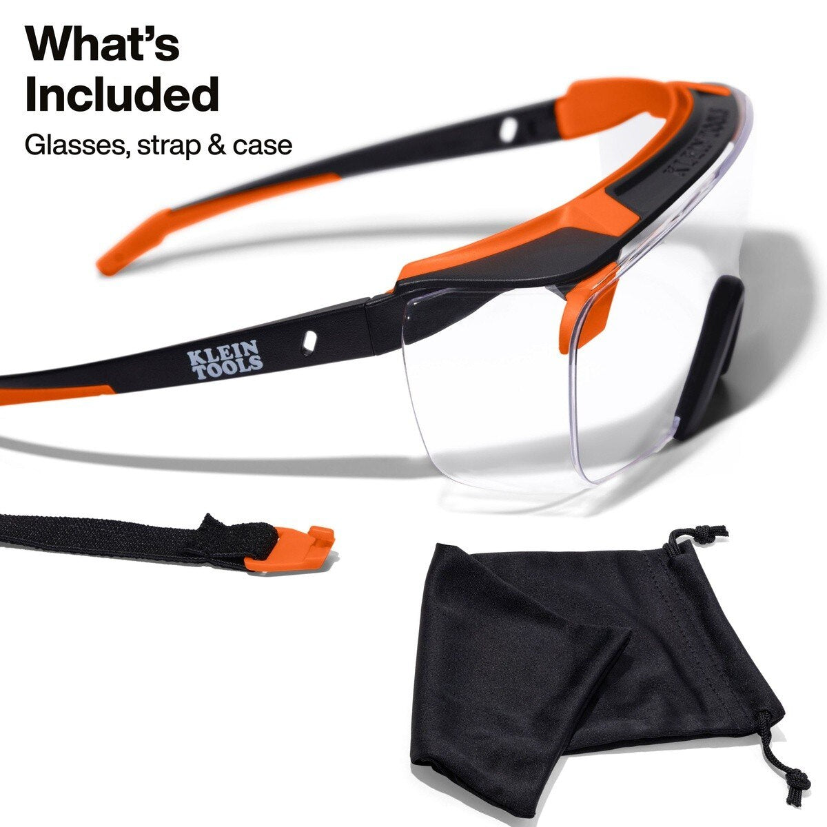 Klein 03006 Over-The-Glasses Safety Glasses with Clear Anti-Fog Scratch-Resistant Lens (1 Pack) - 4