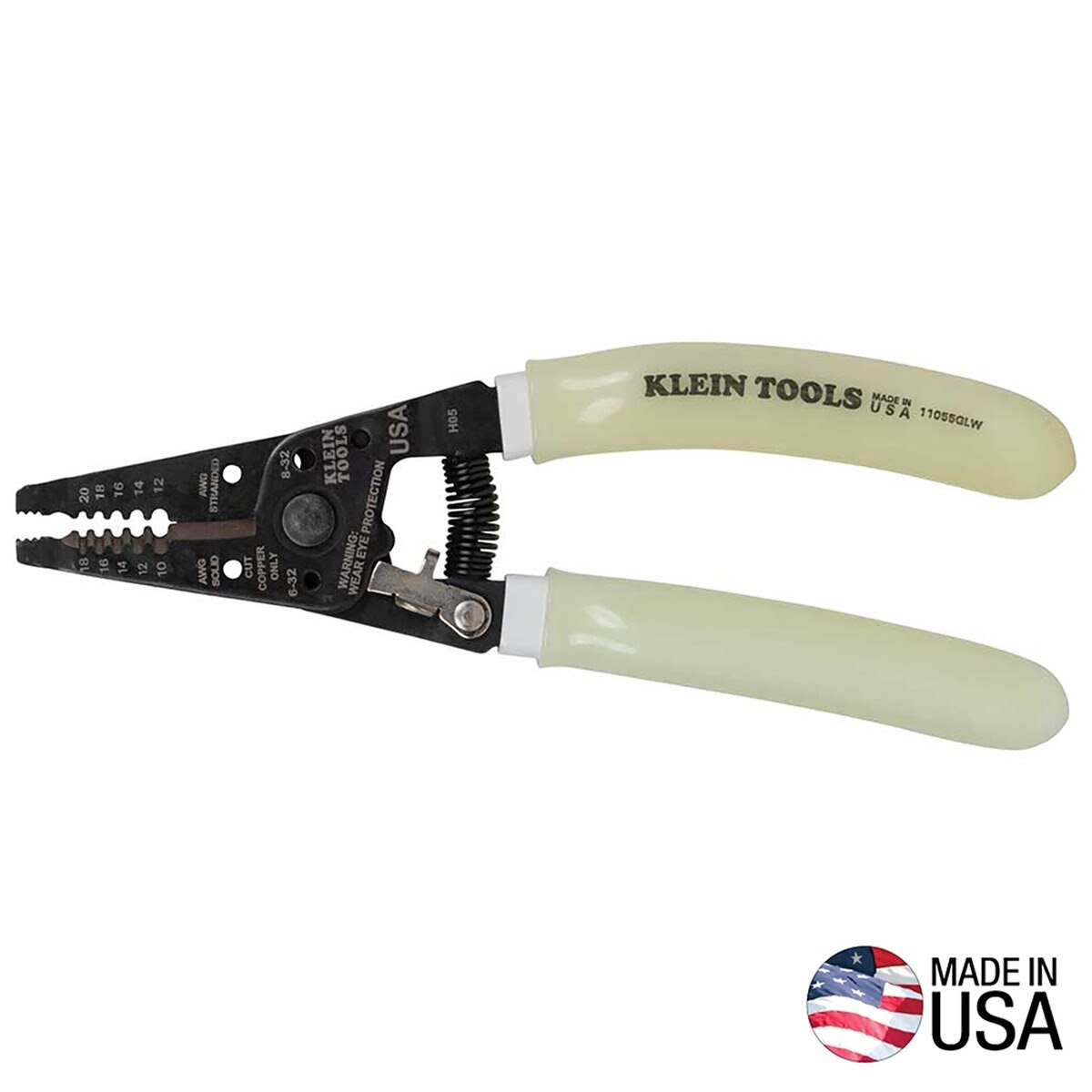 Klein 11055GLW High-Visibility Klein-Kurve Wire Stripper / Cutter (Each) - 5