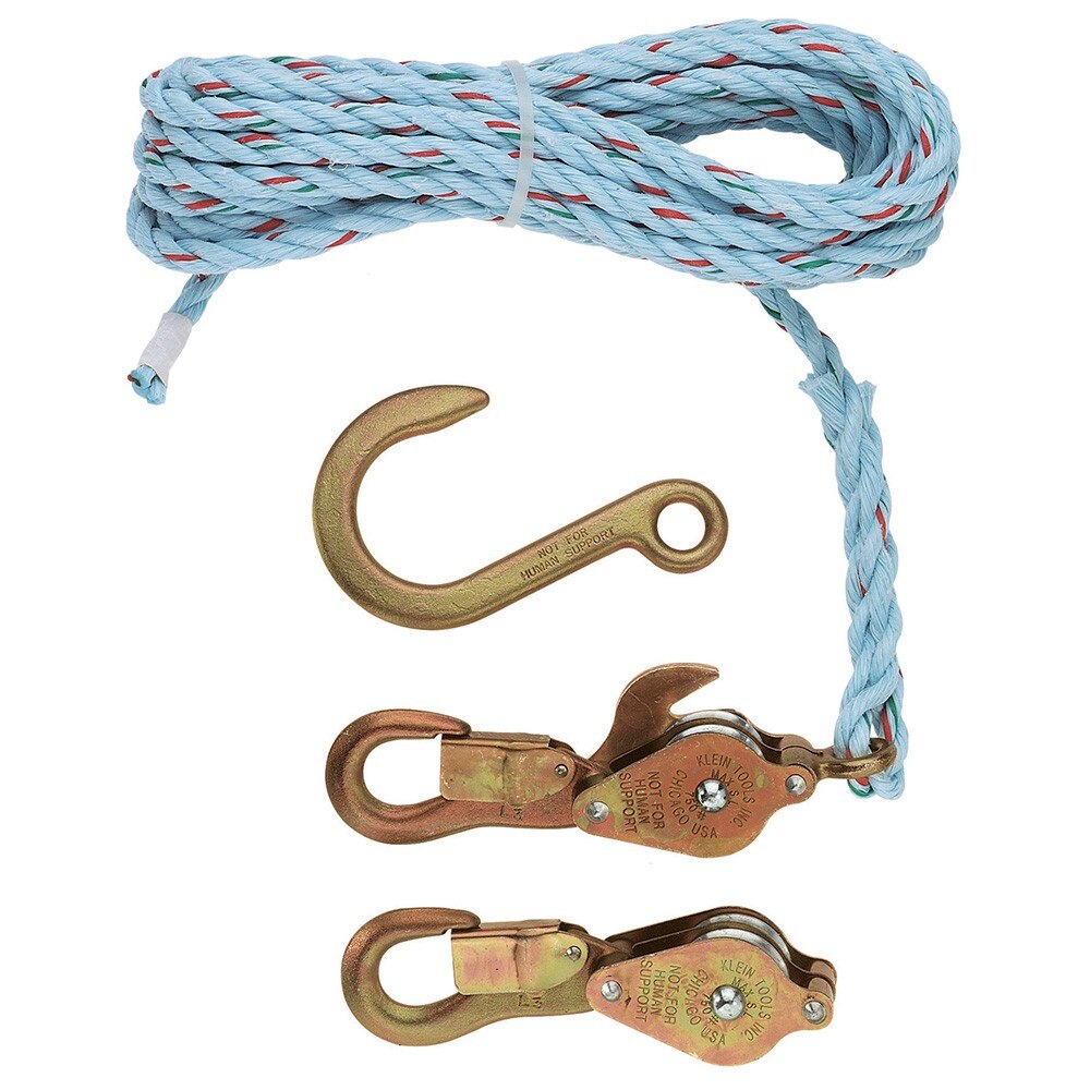 Klein Tools 1802-30 Block and Tackle with Anchor Hook Cat. No. 258