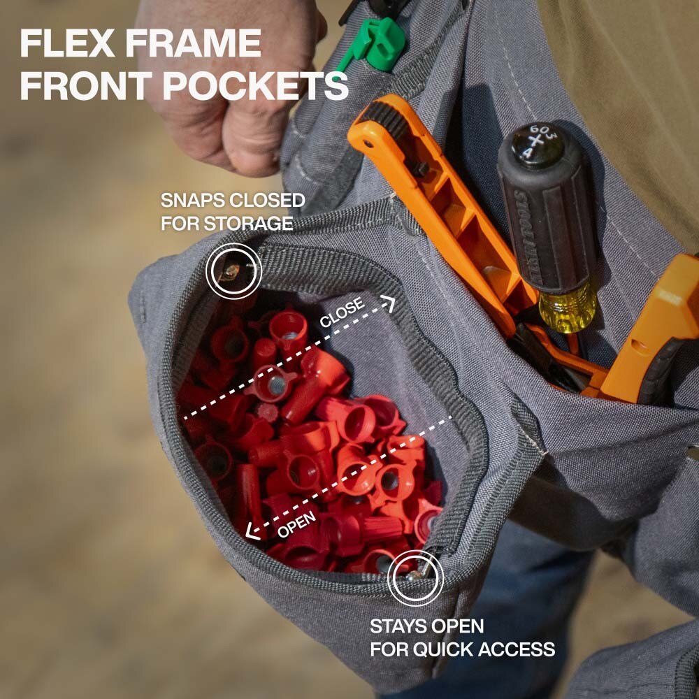 Klein 21024 8-Pocket Tool Apron for Tool Carrying - 5