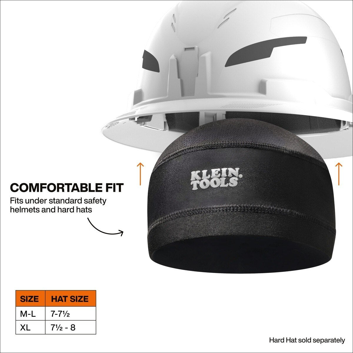 Klein 22047 Cooling Helmet Liner XL Fits Hat Size 7-1/2 to 8 - 2