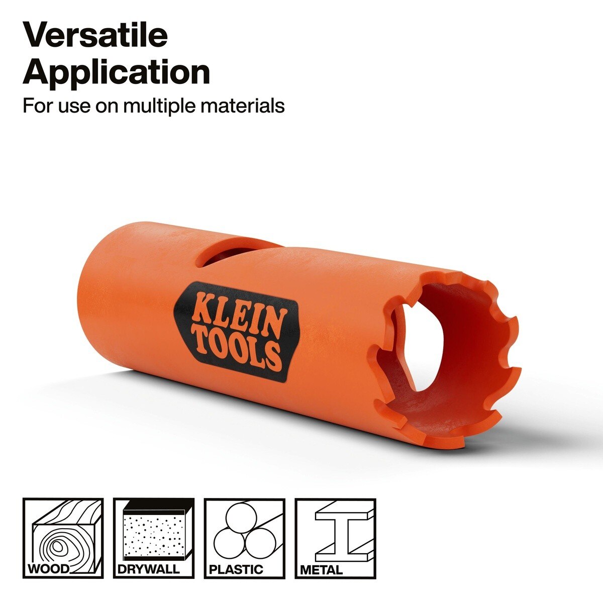 Klein 31012 3/4" Bi-Metal Hole Saw for Wood, Drywall, Plastic and Steel - 2