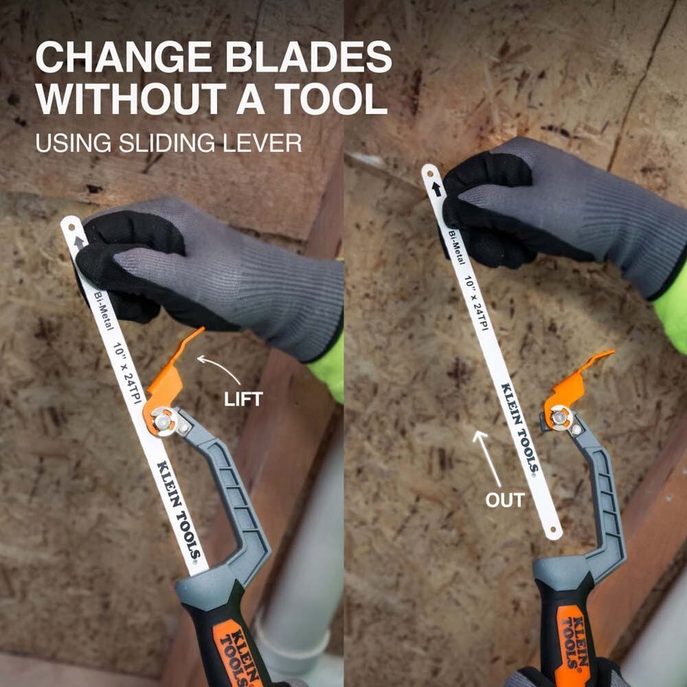 Klein 31432 Compact Medium-Cut Hacksaw - 8