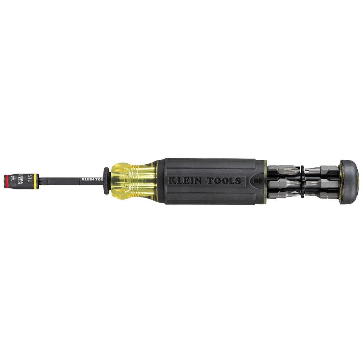 Klein 32304 14-in-1 HVAC Adjustable-Length Impact Screwdriver with Flip Socket - 4