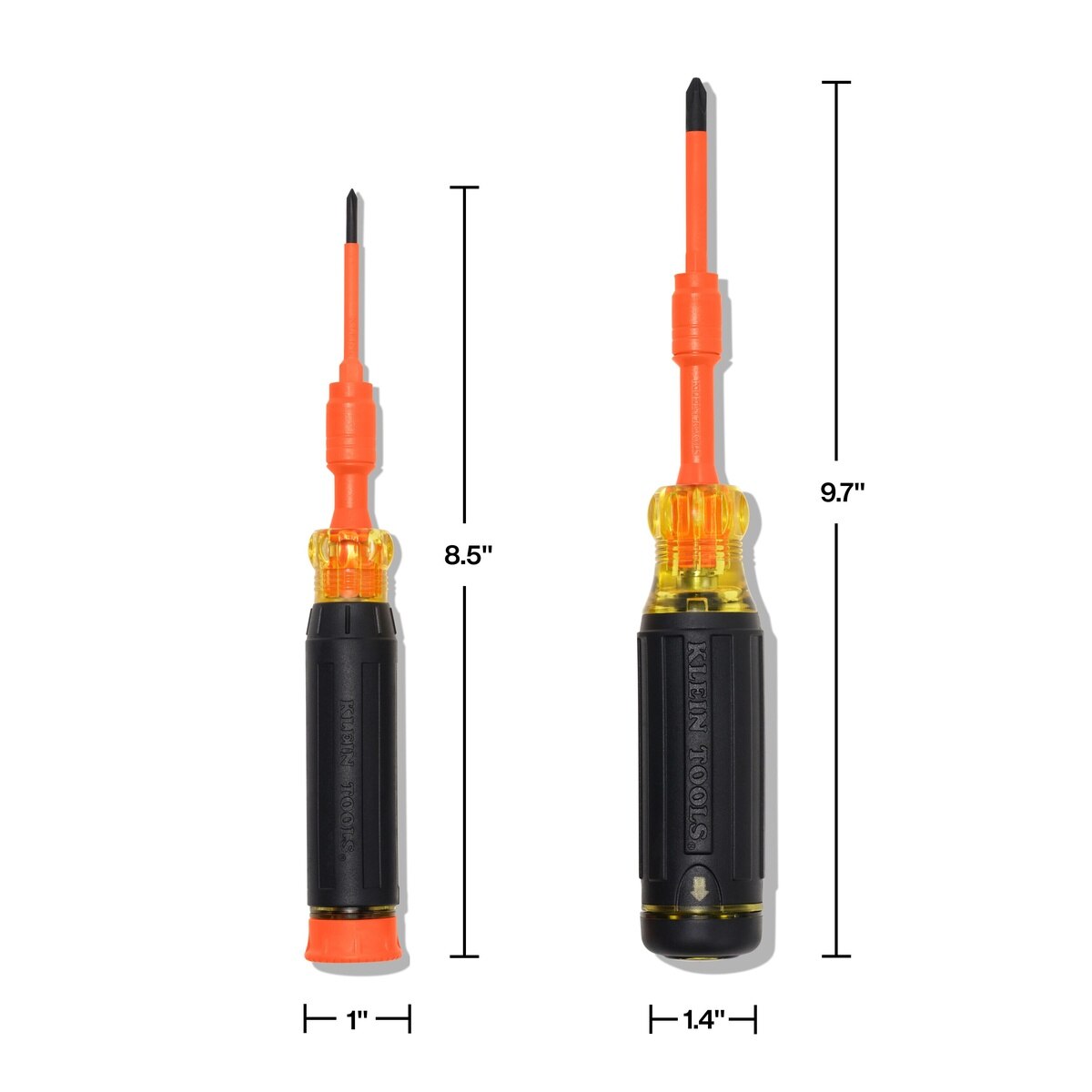 Klein 32310INS 10-in-2 Insulated Auto-Lock Screwdriver Set with 1000V ASTM F1505 Insulation (12 Piece Set) - 6