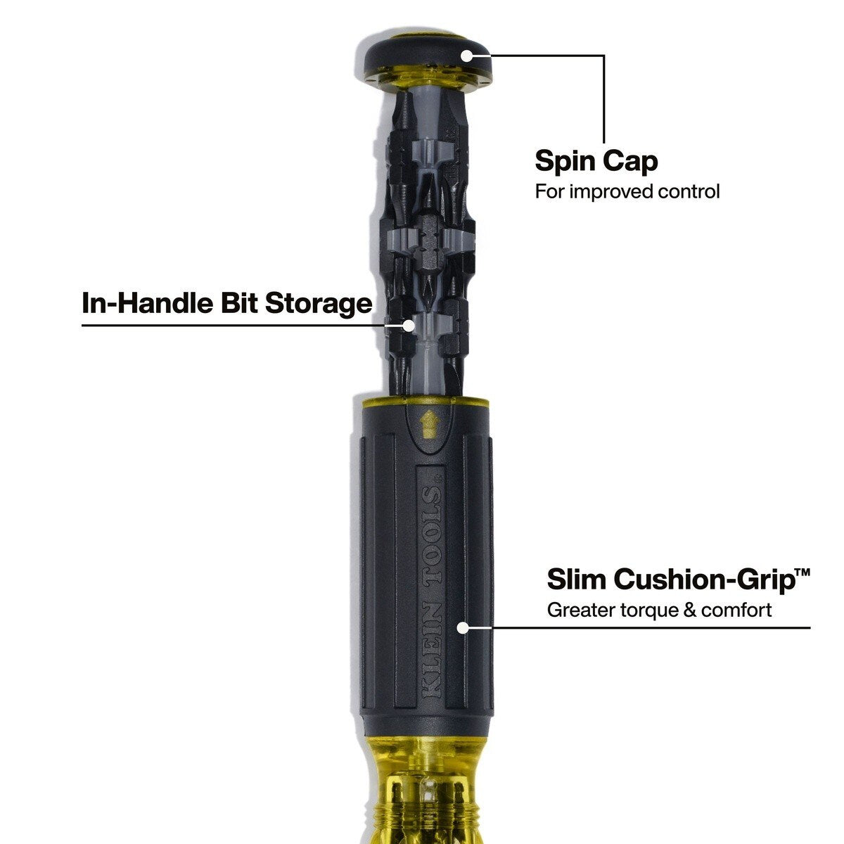 Klein 32317HD 27-in-1 Impact-Rated Multi-Bit Screwdriver with In-Handle Bit Storage (27 Piece) - 5