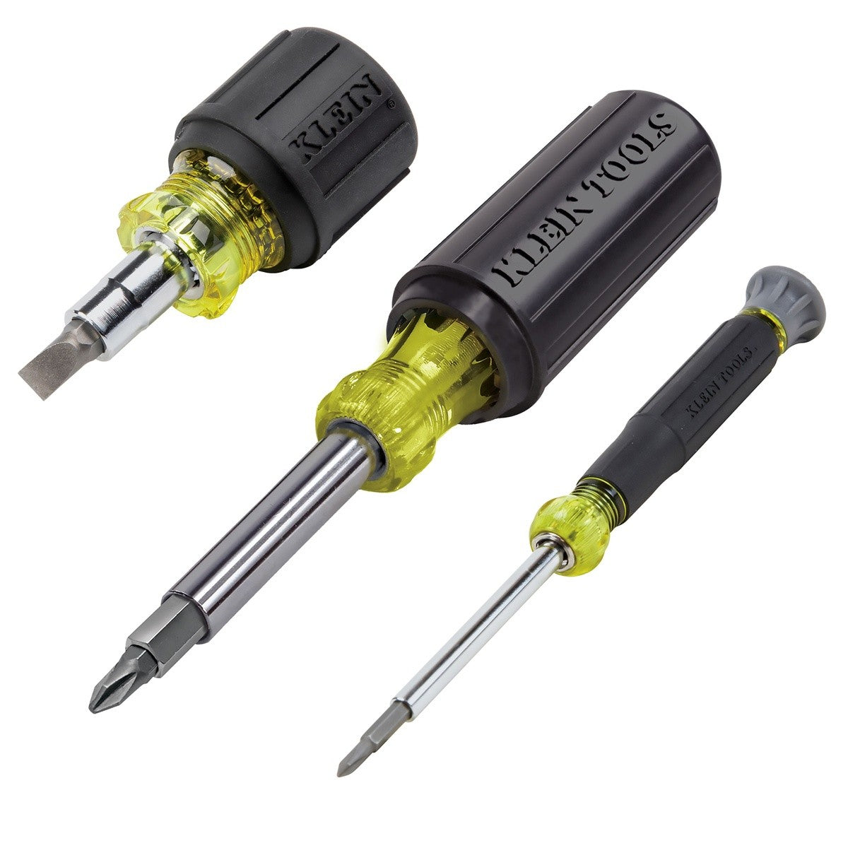 Klein 32500SDKIT 12.63" Multi-Bit Screwdriver Nut Driver Set with Cushion-Grip Handles (3-Piece Set)