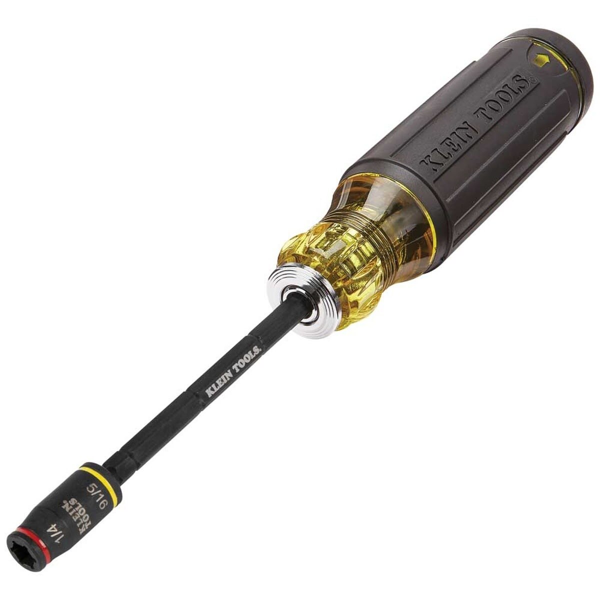 Klein 32767 3-in-1 Impact Flip Socket, 1/4 Inch and 5/16 Inch, 5 Inch Length - 8