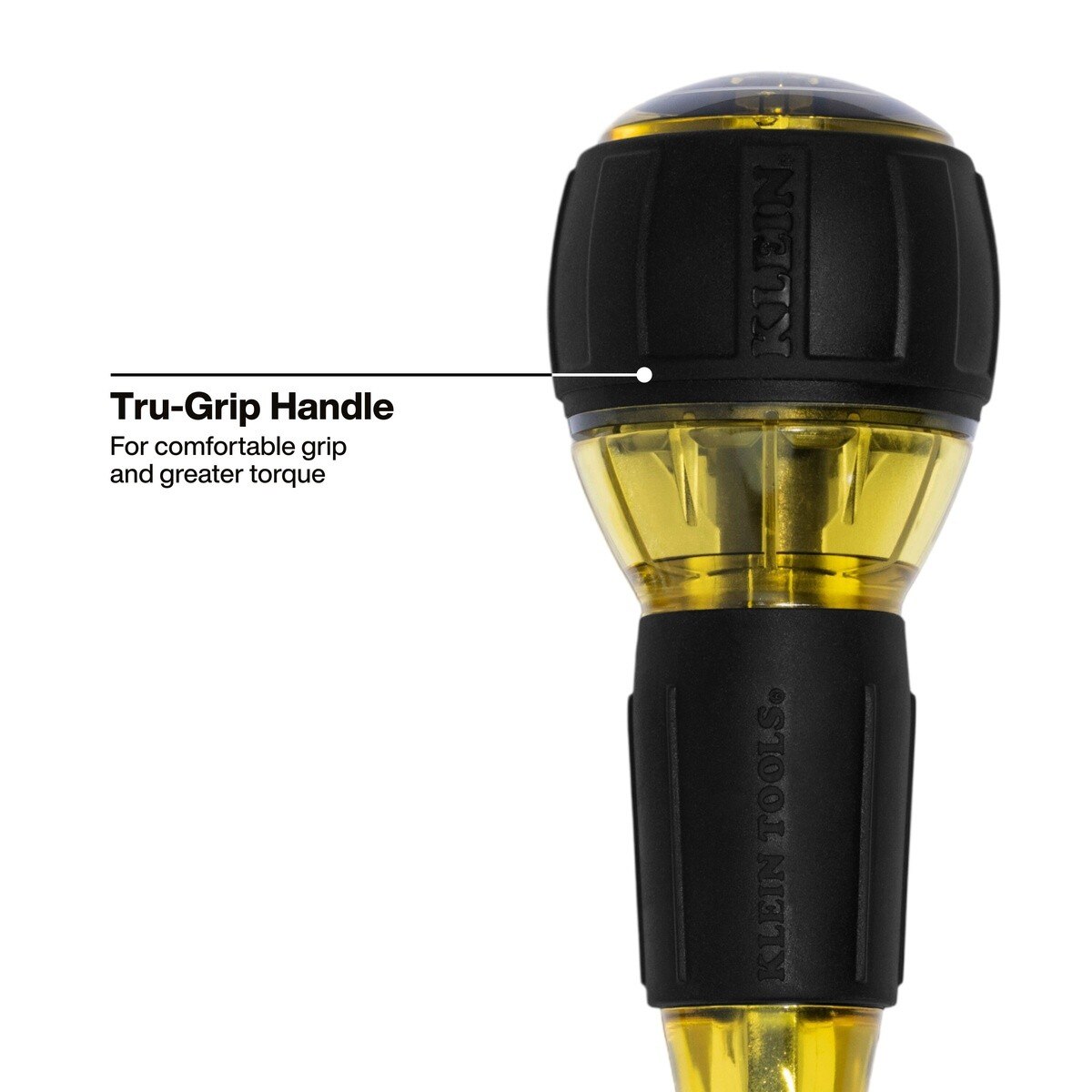 Klein 32961A 8-in-1 Tru-Grip Multi-Bit Screwdriver with Removable Stubby 6.6" - 3