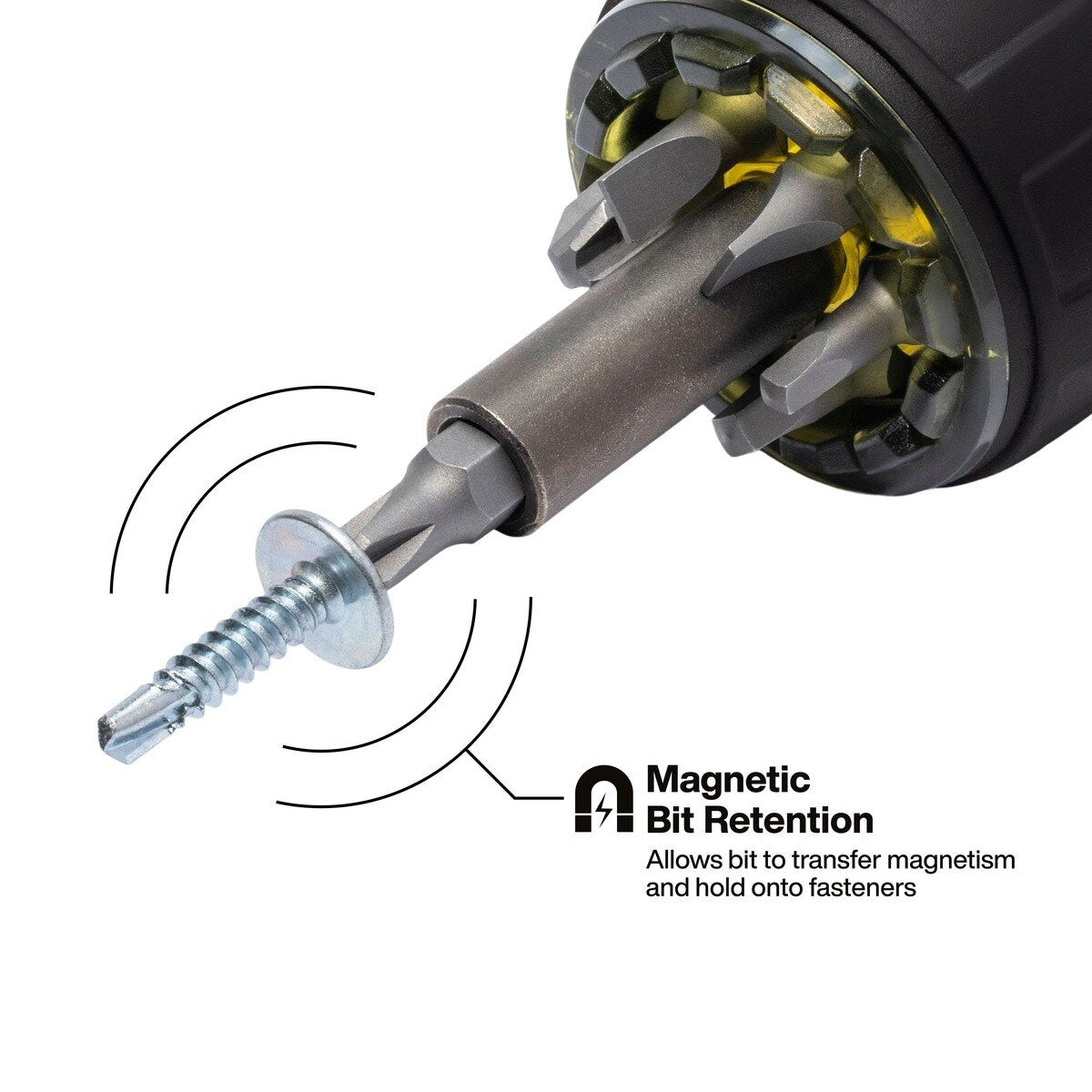 Klein 32961A 8-in-1 Tru-Grip Multi-Bit Screwdriver with Removable Stubby 6.6" - 4