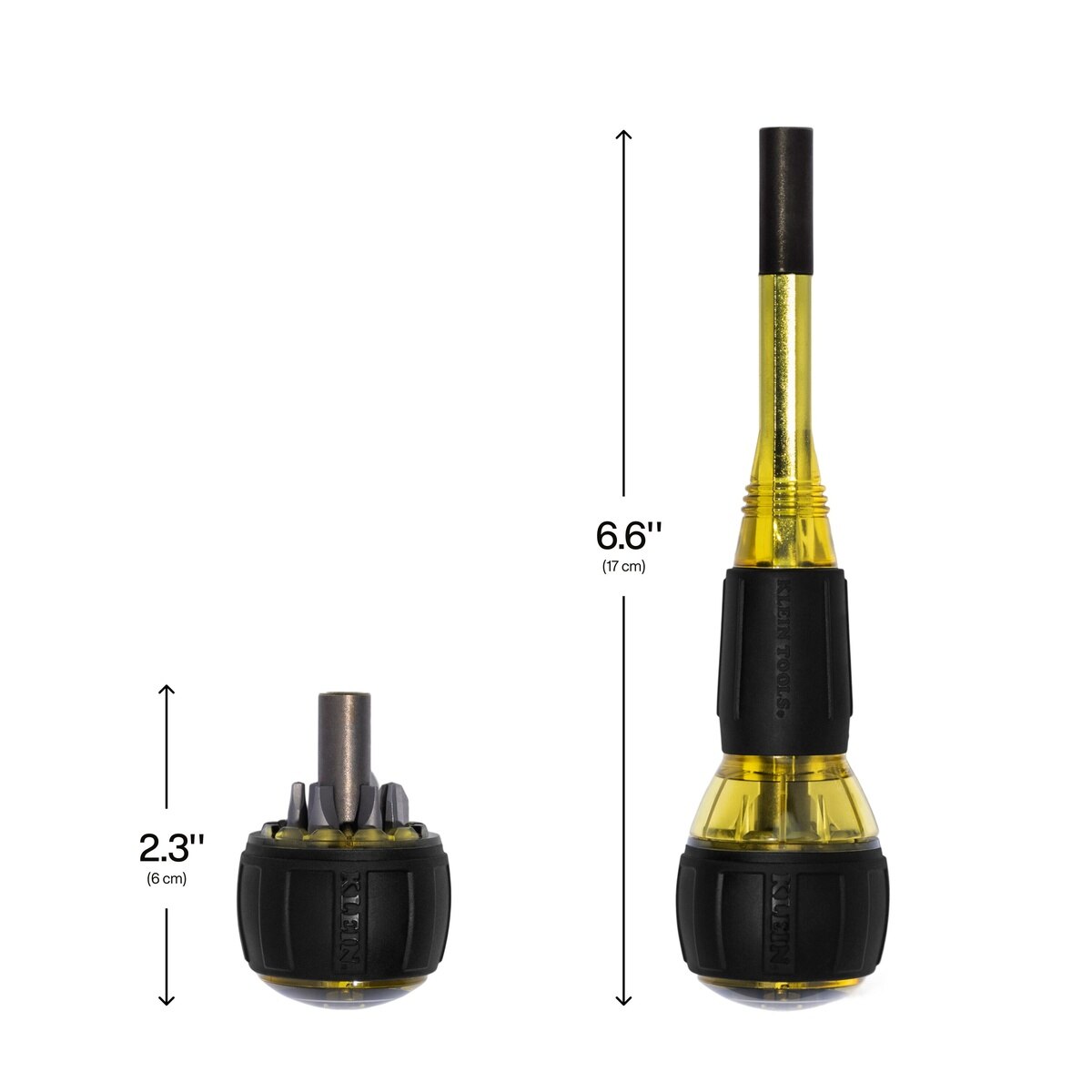 Klein 32961A 8-in-1 Tru-Grip Multi-Bit Screwdriver with Removable Stubby 6.6" - 5