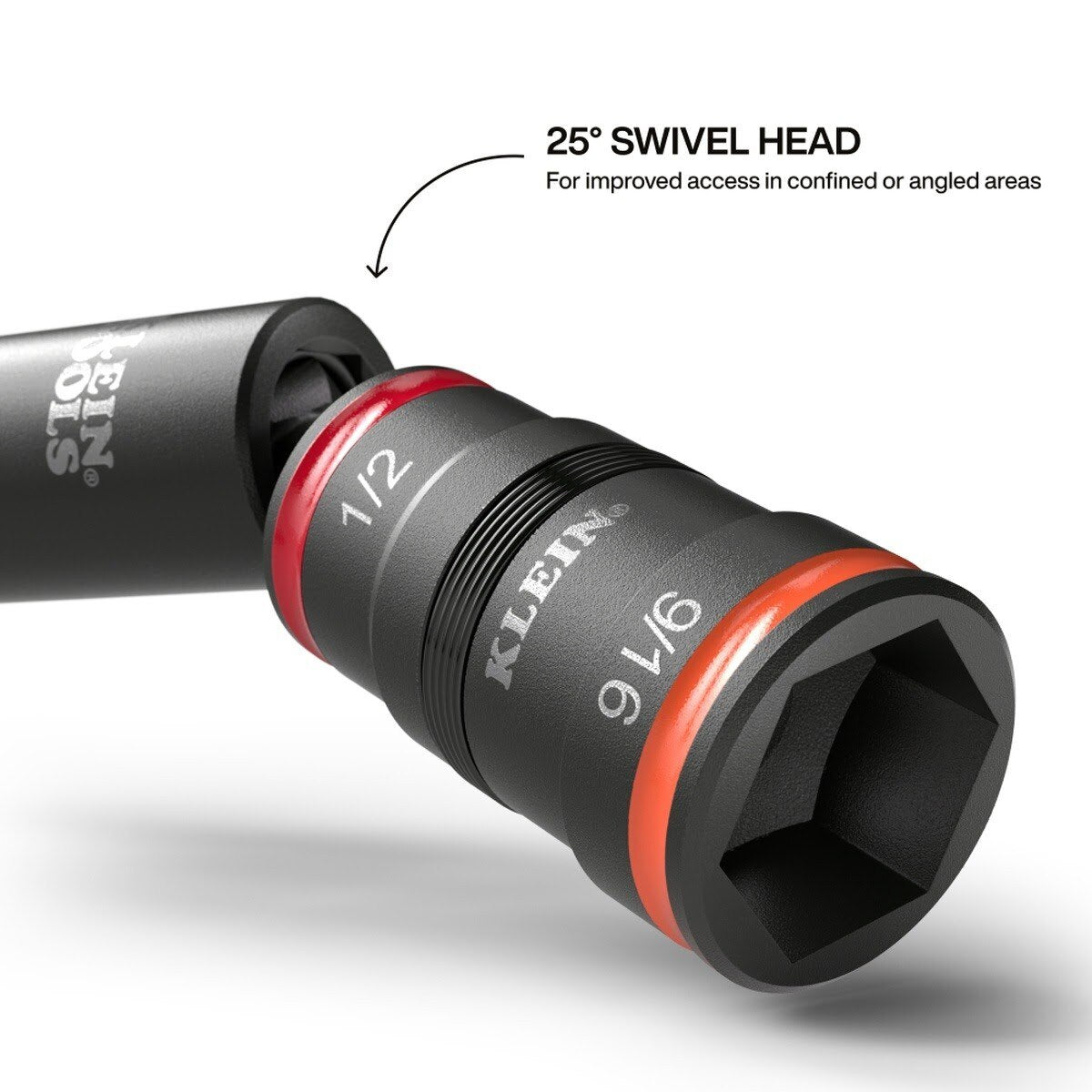 Klein 32984 Impact Flip Socket Set with Swivel Adapter (6 Piece) - 3