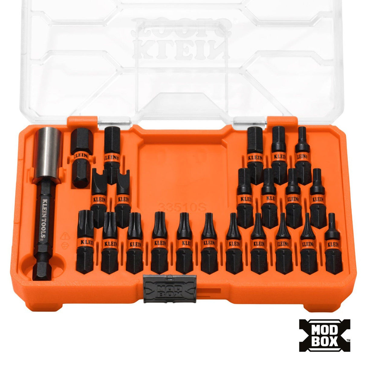 Klein Tools 33510S Slim ProFlex Impact-Rated Security Bit Set for Tamperproof Fasteners (23-Piece)