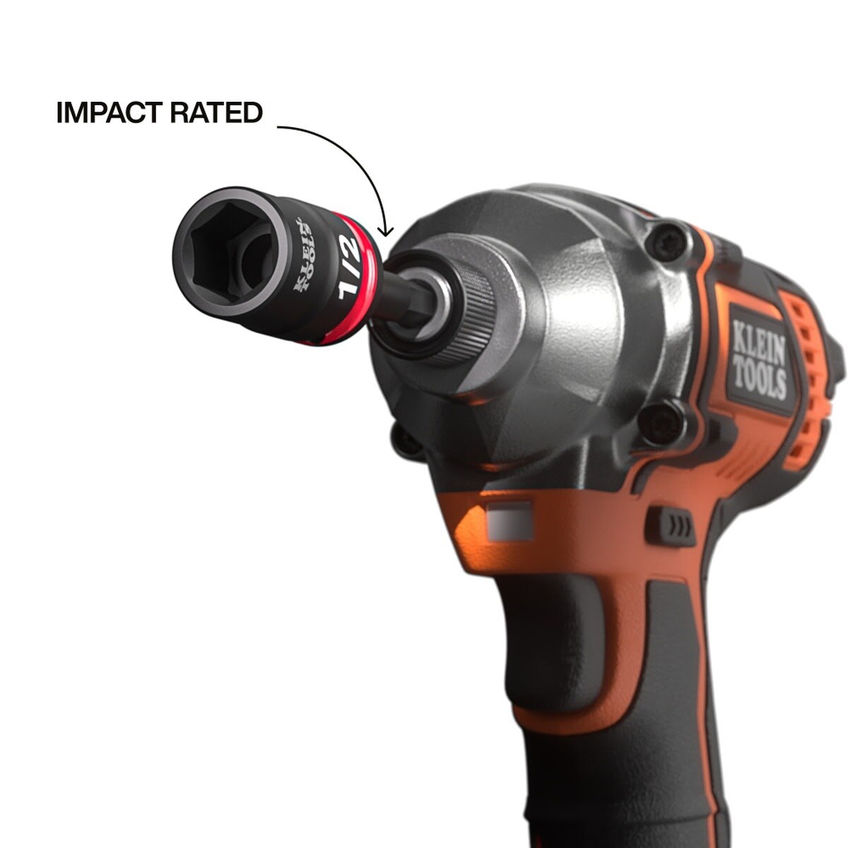 Klein 33809 Grab-And-Go SAE Impact Socket Set with Carabiner and 1/4 in. Impact Adapter (10 Piece) - 5