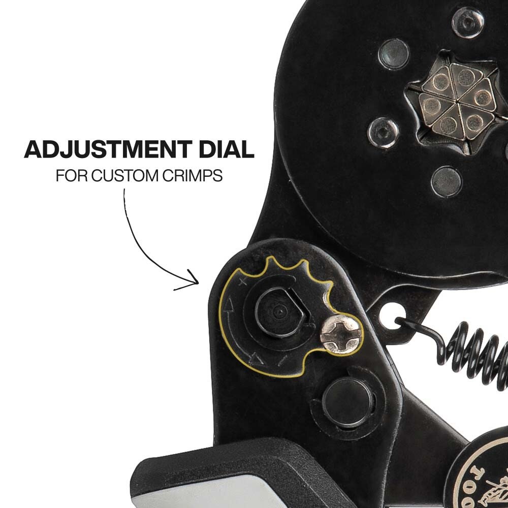 Klein 34061 Ratcheting Ferrule Hex Crimper Set with 1200 Terminals and Storage Case - 7