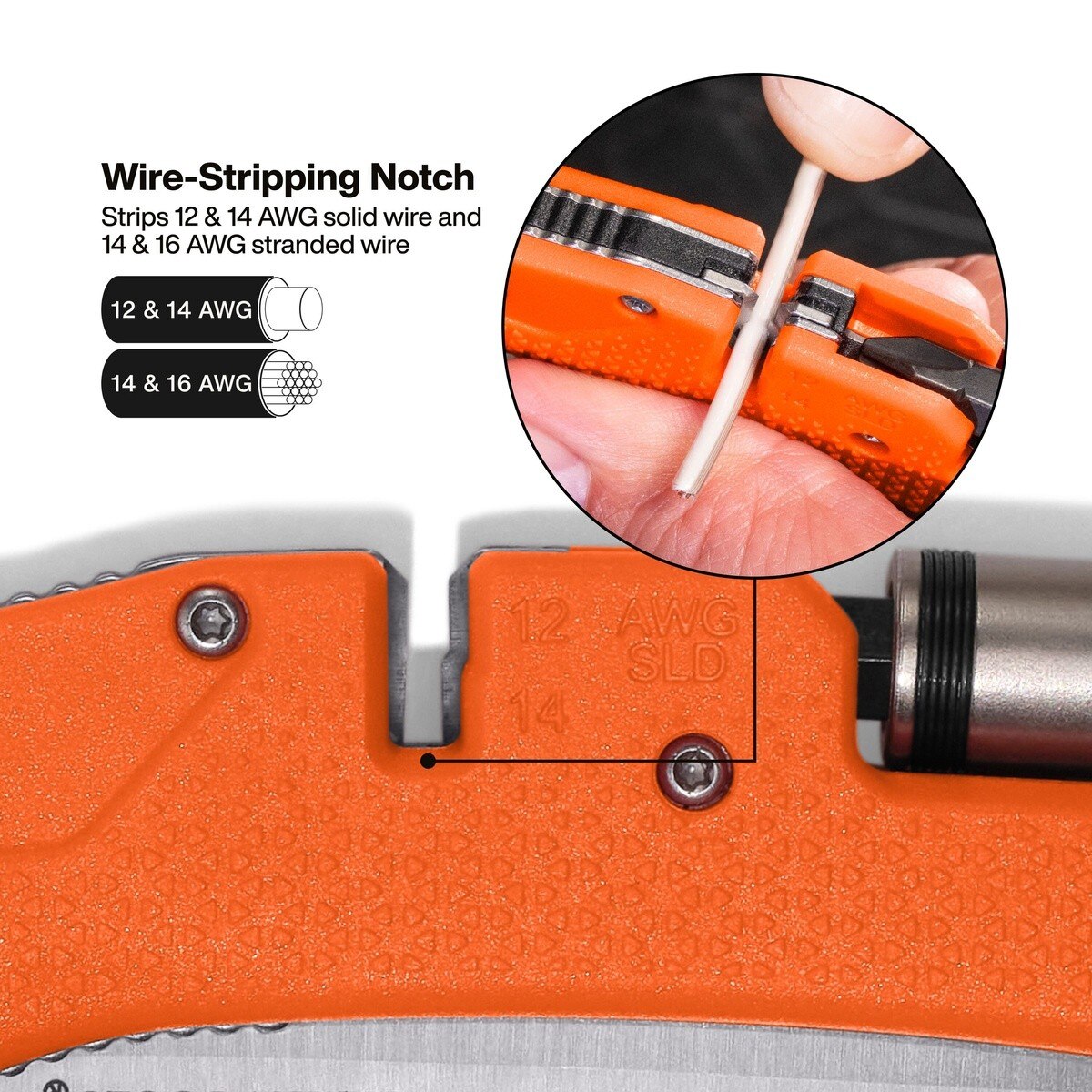 Klein 44056D Electricians Pocket Knife with Fold-Out Driver and Wire Stripper - 4