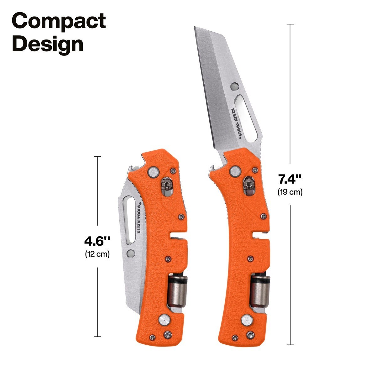 Klein 44056D Electricians Pocket Knife with Fold-Out Driver and Wire Stripper - 7