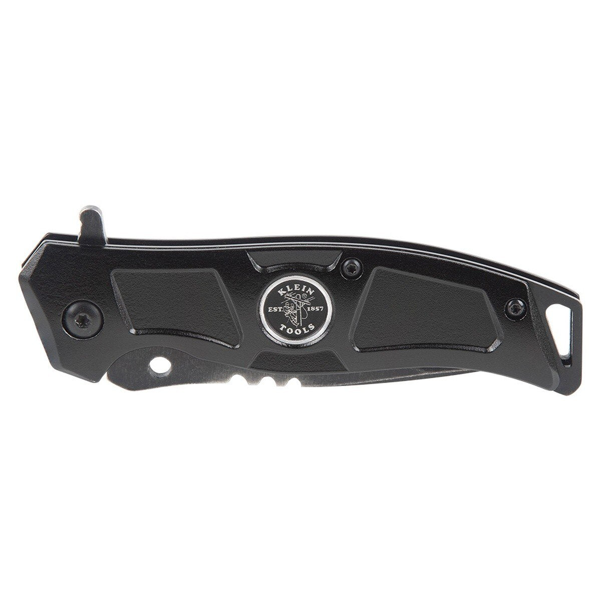 Klein 44228R Electricians Bearing-Assisted Open Pocket Knife with Wire Stripping Notches 2.95" Blade - 5