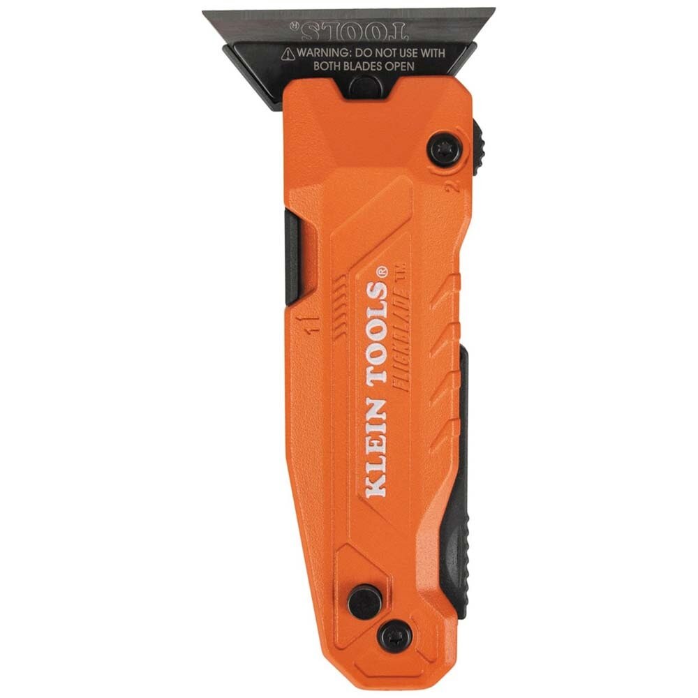 Klein 44306 FLICKBLADE 2-in-1 Utility Knife / Scraper with Blade Storage - 3