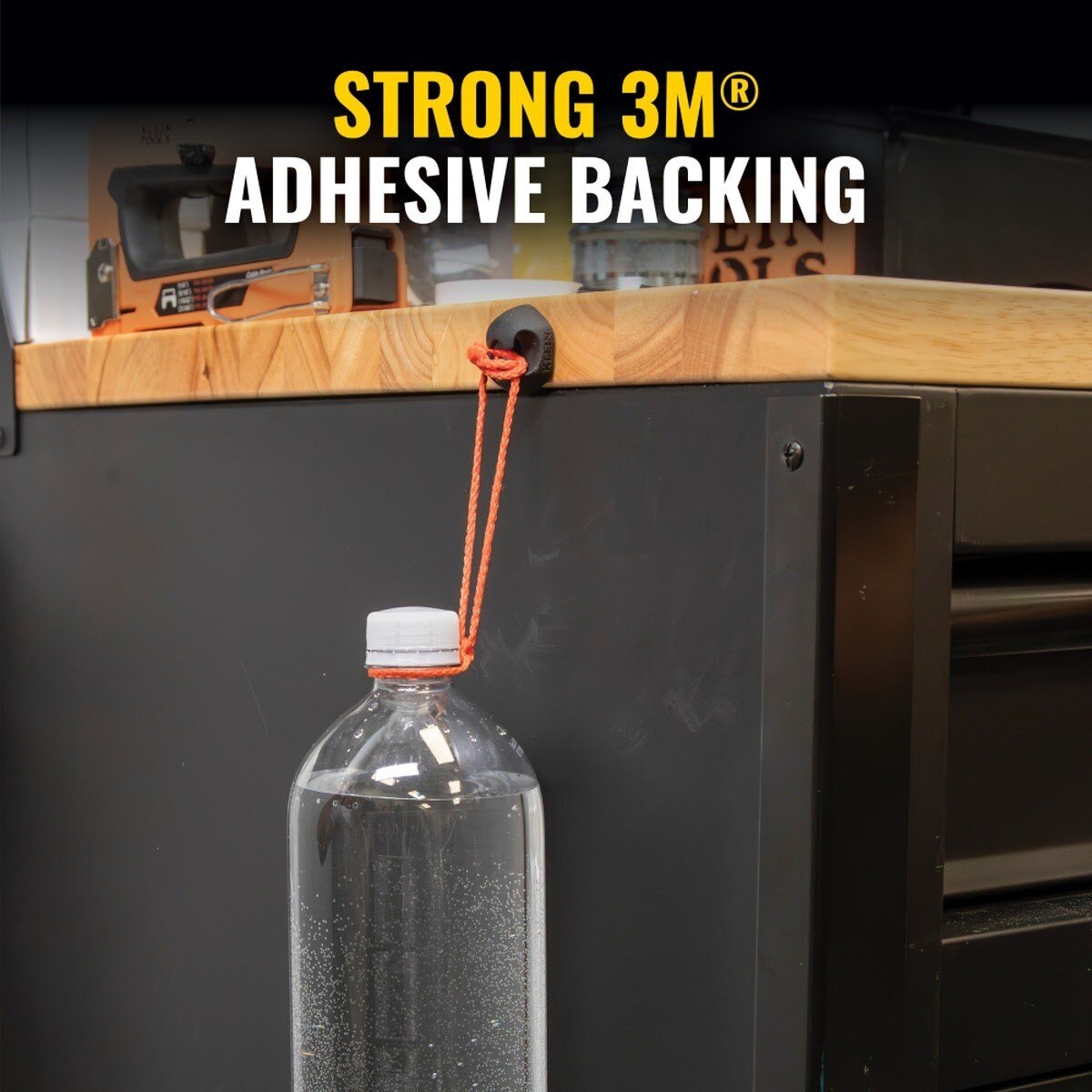 Klein 450-400 Self-Adhesive Cable Mounting Clips, 1 Slot (10 Pack) - 9