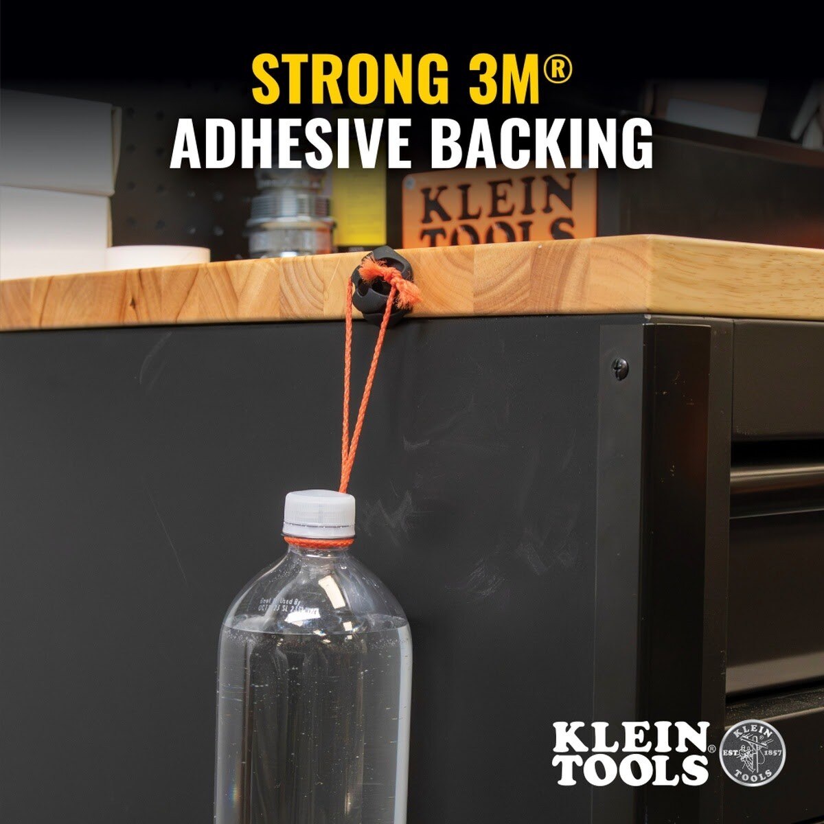 Klein 450-410 Self-Adhesive Cable Mounting Clips, 3-Slot (10 Pack) - 8