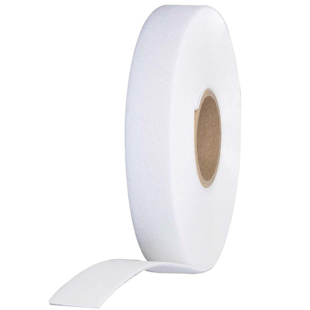 Klein 450-960 Hook and Loop Tape, 3/4 Inch x 25 Foot, White, Custom-Length Cable Ties (1 Roll)
