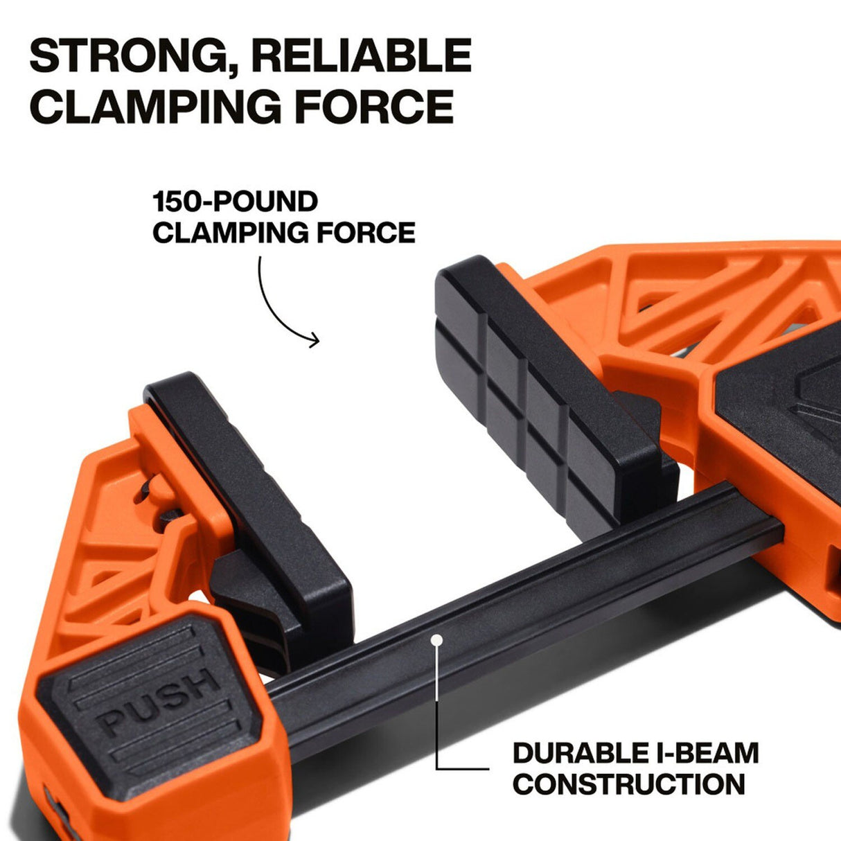 Klein 47550 Speed-Klamp 6-Inch Quick Clamp and Spreader with 150 lb Clamping Force (2 Pack) - 4