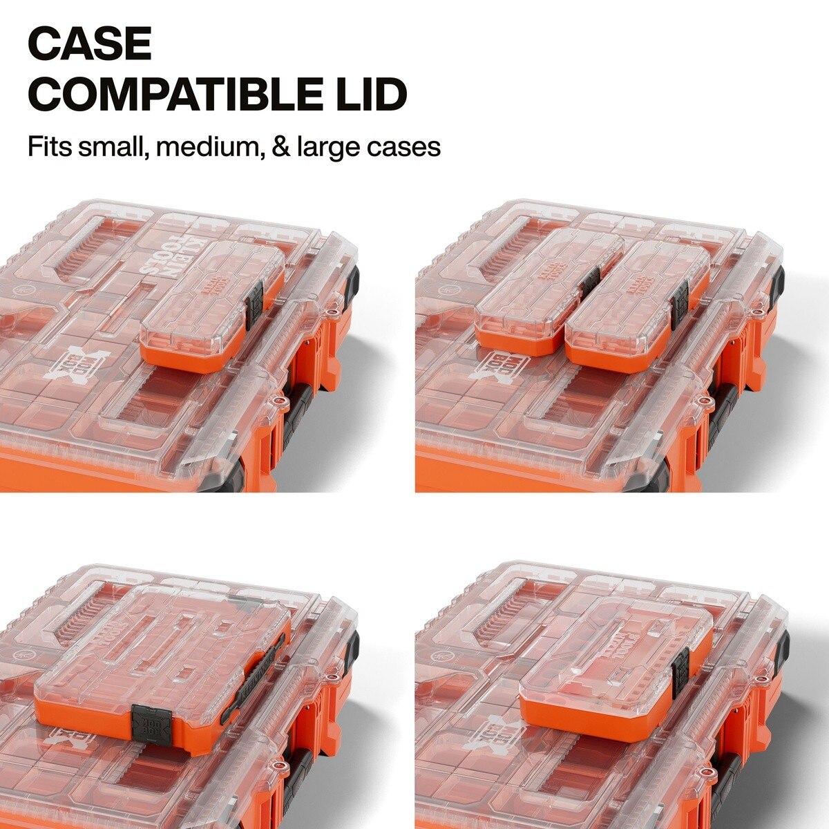 Klein 54400MBX MODbox Full Width Component Box with 9 Removable Bins and Clear IP65 Lid (1 Each) - 7
