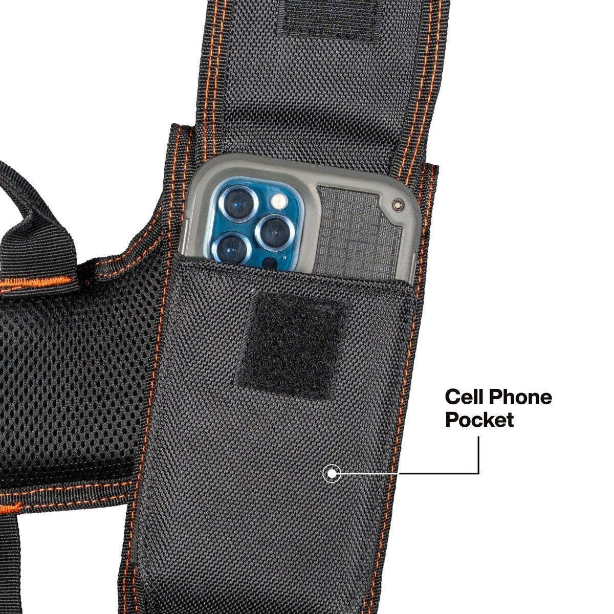 Klein 55896 Tool Rig with Suspenders Adjustable 30 to 52" Waist 23 Pockets - 7