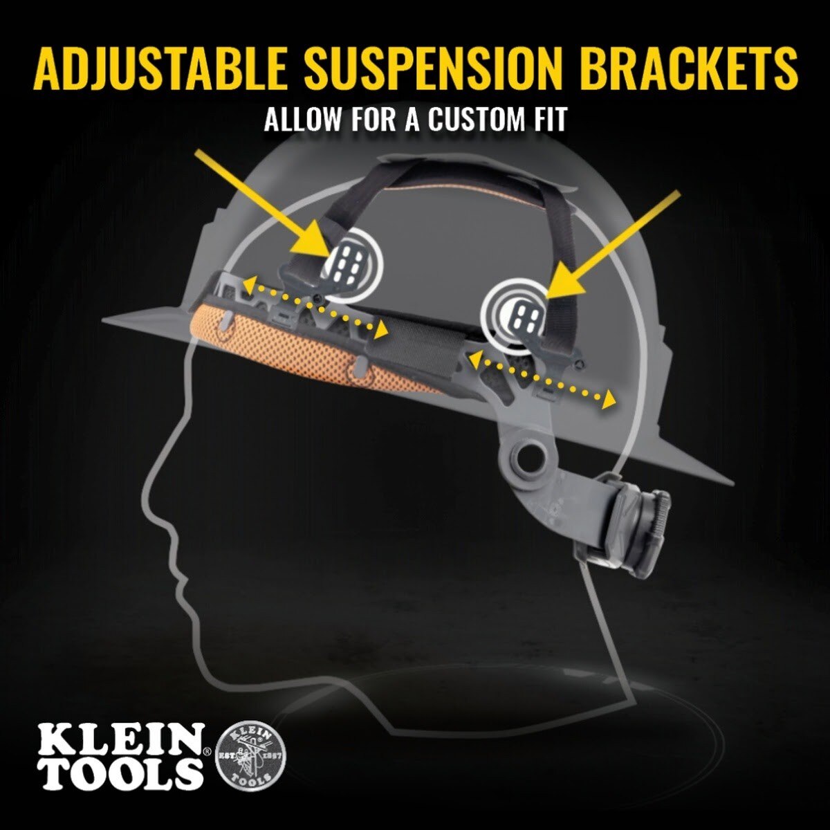 Klein 60107RL Hard Hat, Non-Vented, Cap Style with Rechargeable Headlamp, White - 9