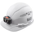 Klein 60113RL Hard Hat, Vented Cap Style with Rechargeable Headlamp, White (Each)