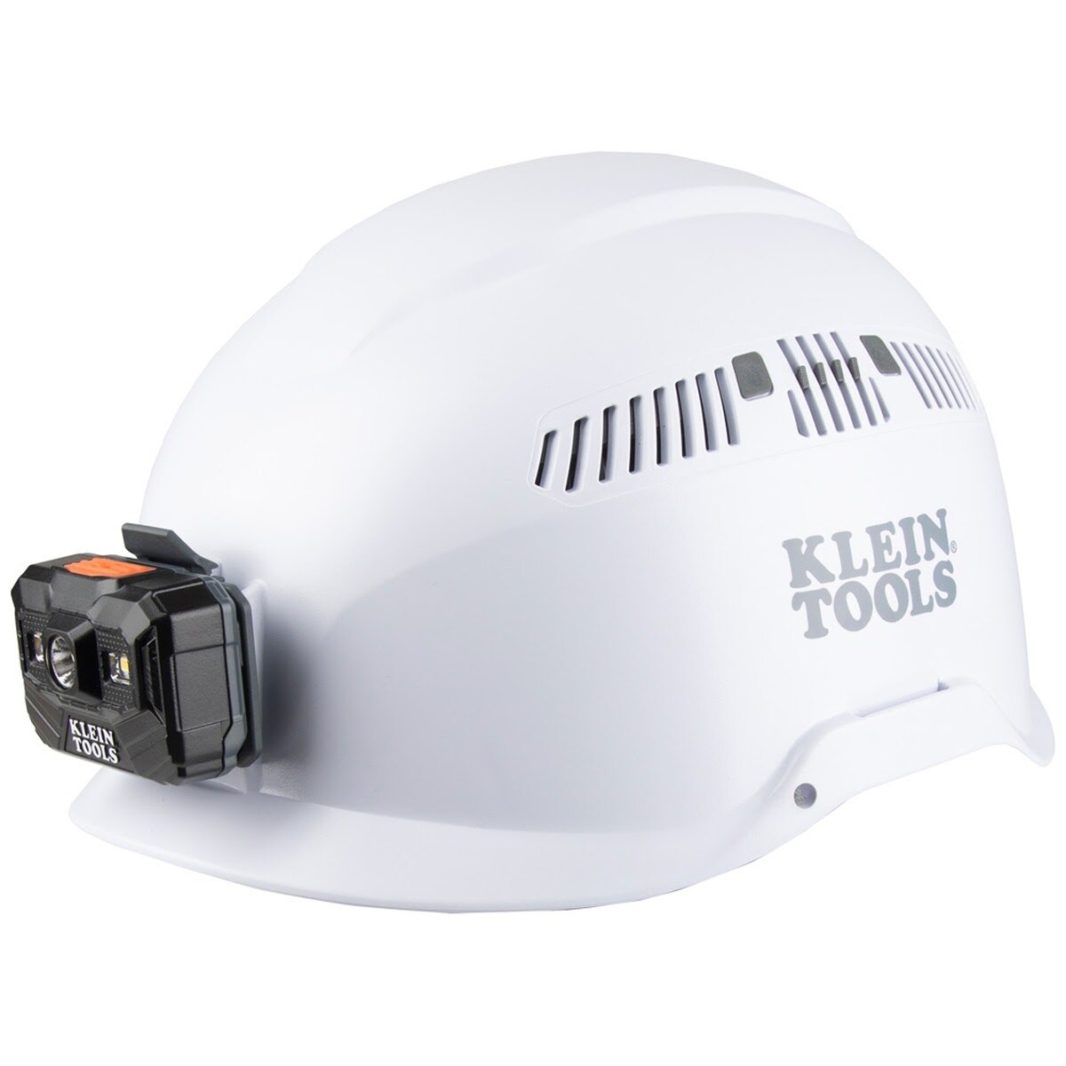 Klein 60150 Safety Helmet, Vented Class C with Rechargeable Headlamp, White (Each) - 5